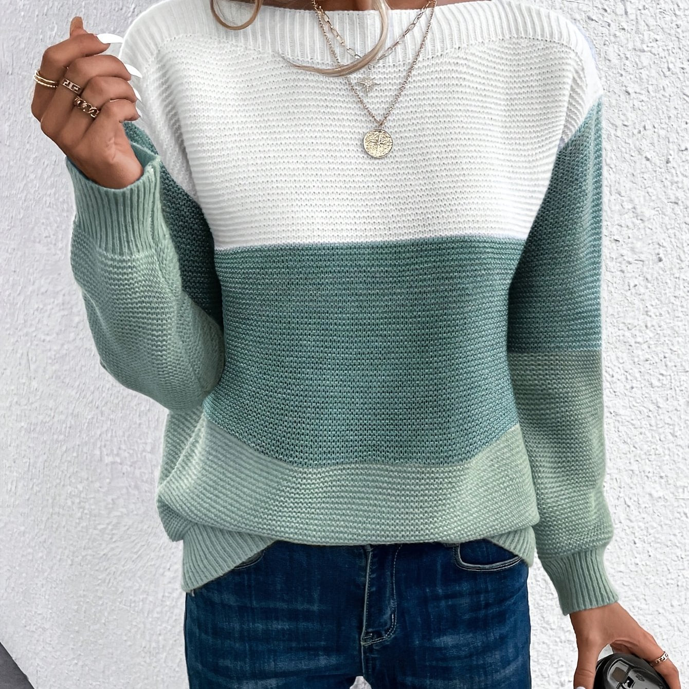 Sophie | Snygg stickad tröja