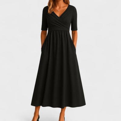 Joanna – Elegant Midiklänning för Alla Tillfällen