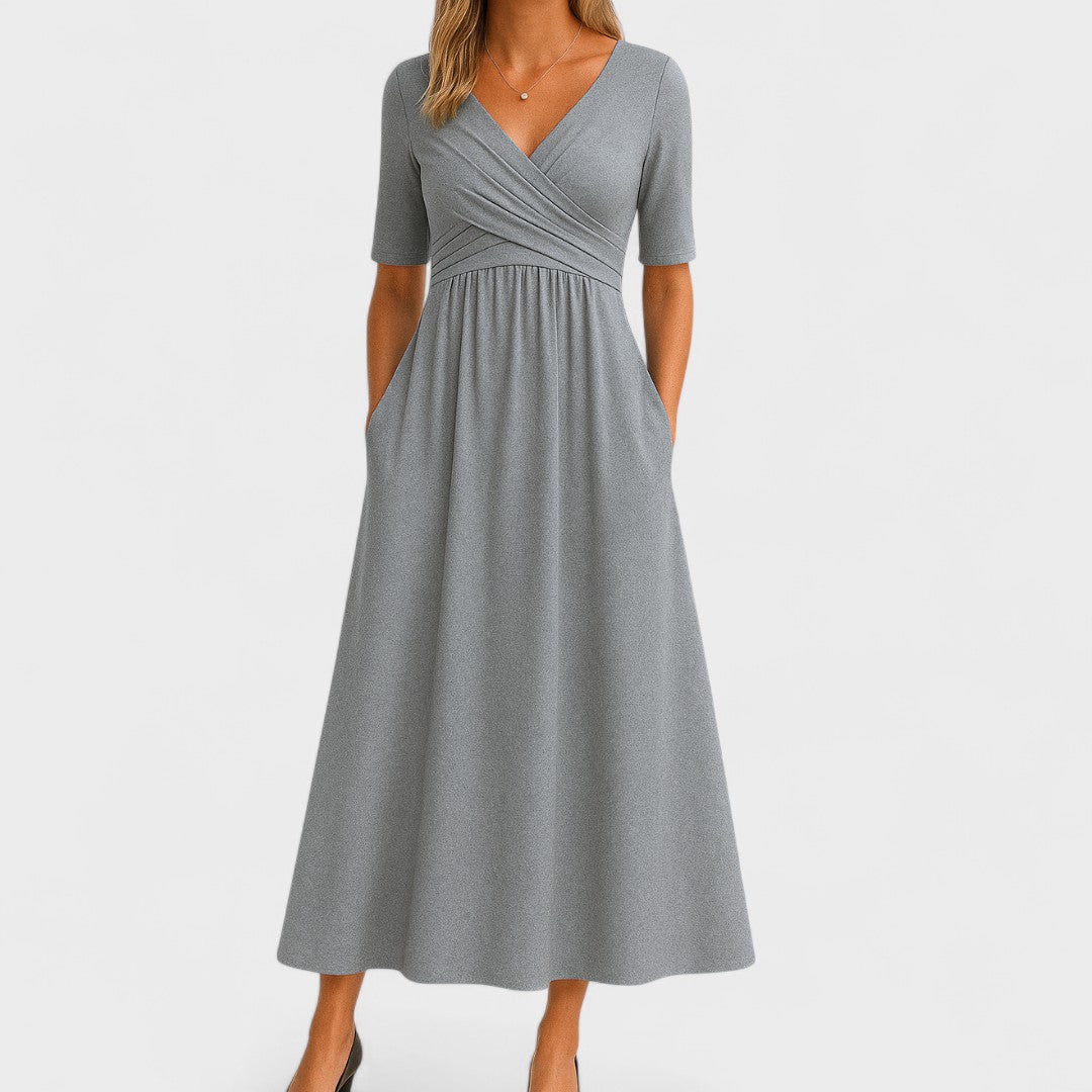 Joanna – Elegant Midiklänning för Alla Tillfällen
