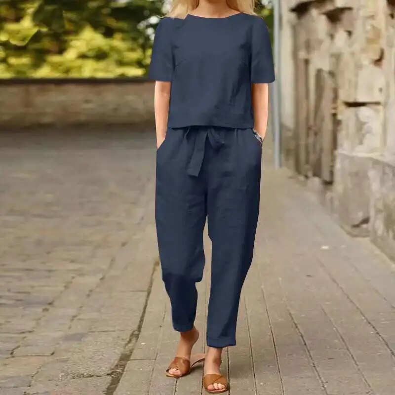 Shanelle | Ultimat komfort | Trendig linnejumpsuit