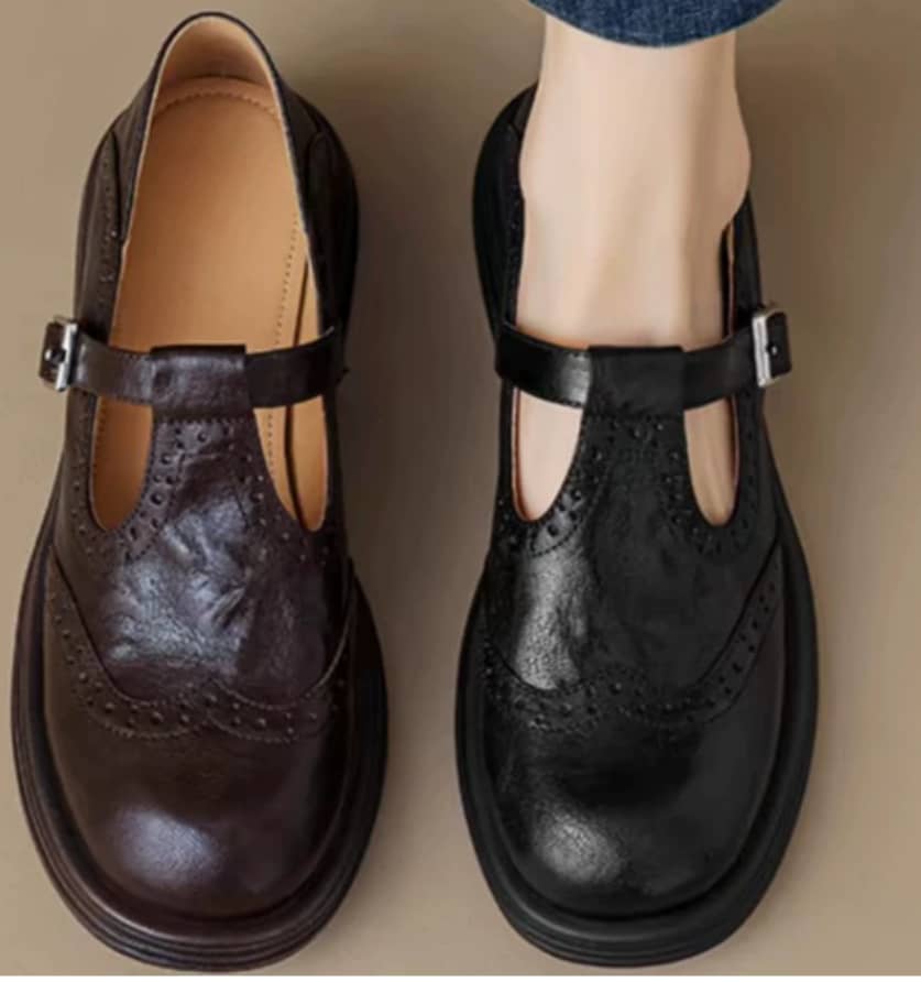 Isla | Eleganta Mary Janes i Läder