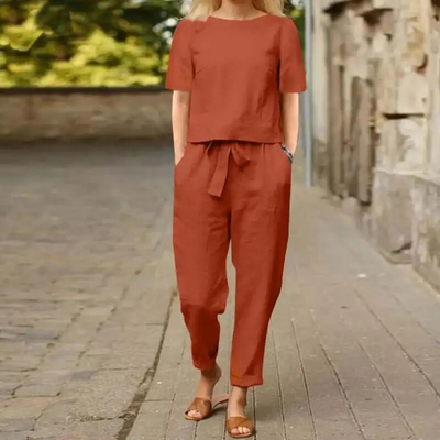 Shanelle | Ultimat komfort | Trendig linnejumpsuit