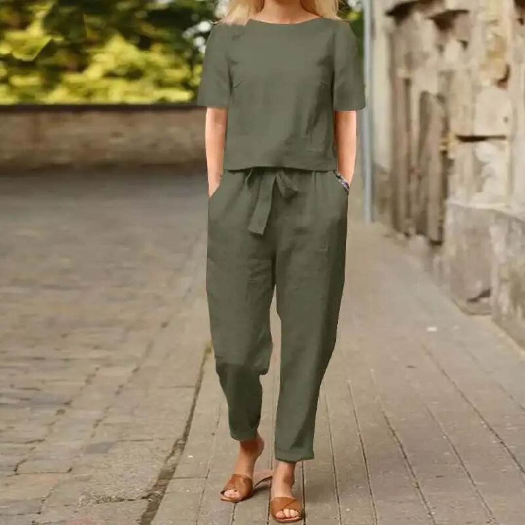 Shanelle | Ultimat komfort | Trendig linnejumpsuit