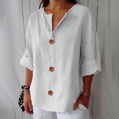 Sienna - Blus med knappar framtill