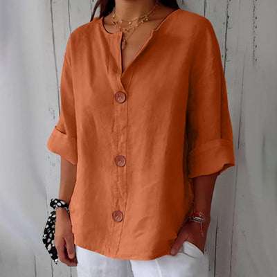 Sienna - Blus med knappar framtill