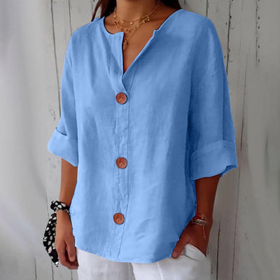Sienna - Blus med knappar framtill