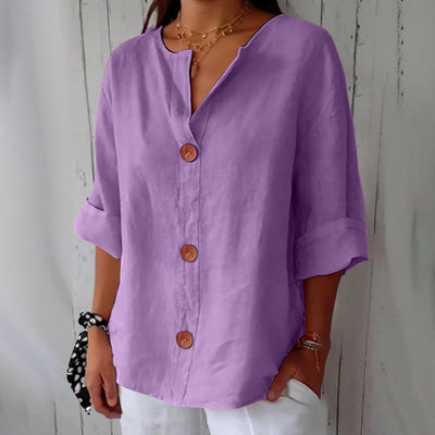 Sienna - Blus med knappar framtill