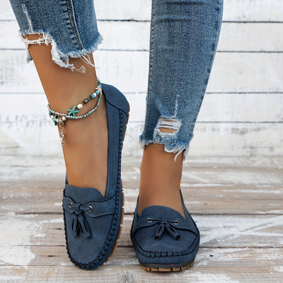 Nadine | Klassiska loafers med tofsdetalj