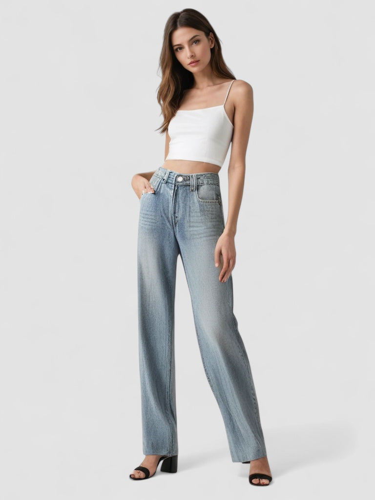 Saga | Vintage Utsvängd Jeans