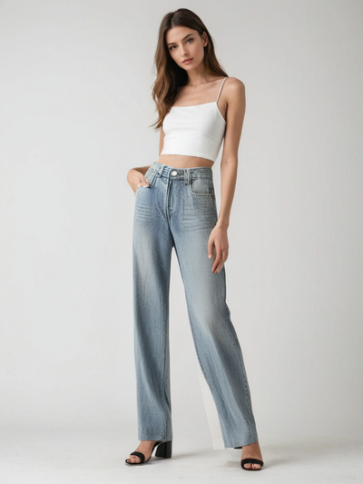 Saga | Vintage Utsvängd Jeans