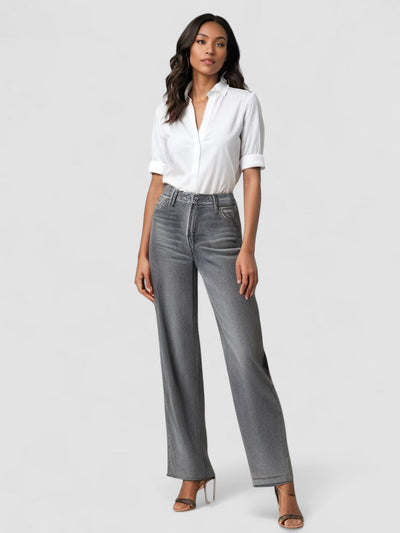 Saga | Grå Utställd Jeans