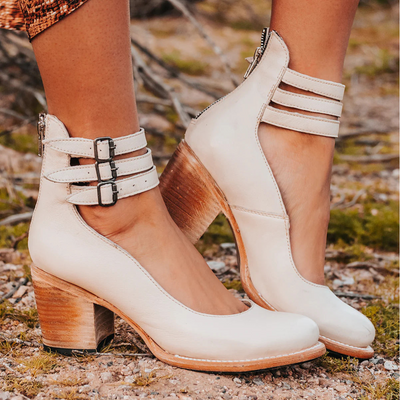 Ginevra™ | Pumps med flera remmar och tjock sula