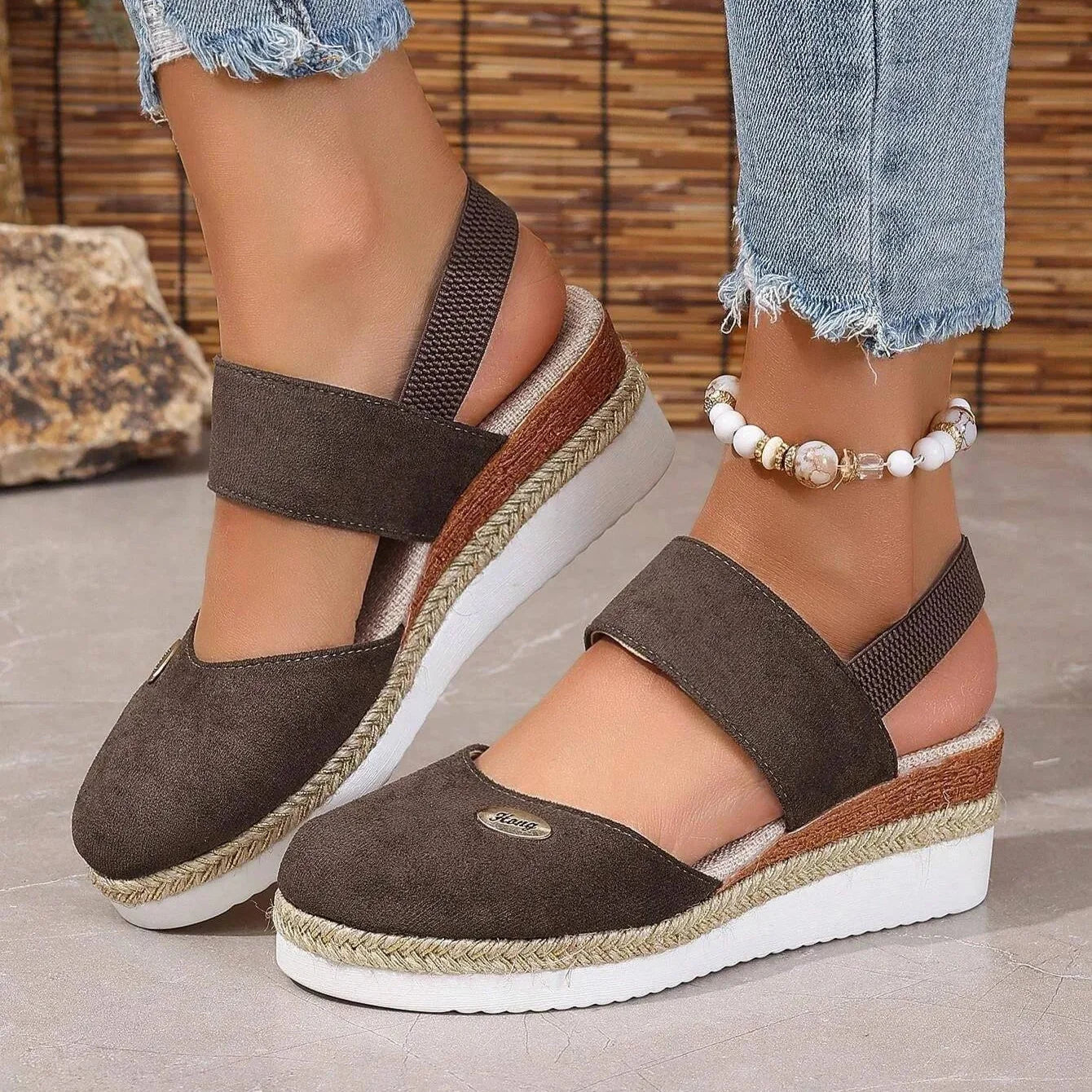 Antonia - Ortopediska Sandaler med Platå, Ventilerande och Avslappnade
