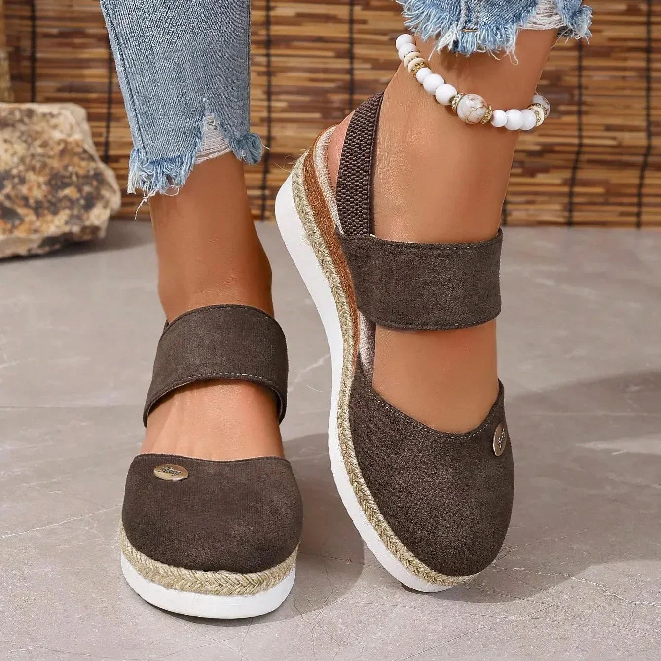 Antonia - Ortopediska Sandaler med Platå, Ventilerande och Avslappnade