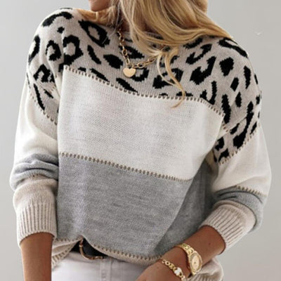 Charlene | Leopardmönstrad casualtröja
