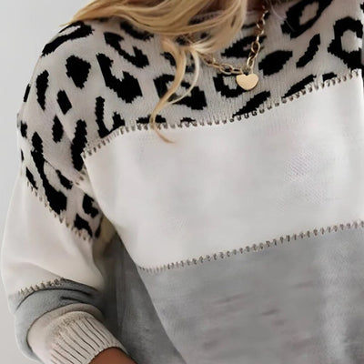 Charlene | Leopardmönstrad casualtröja