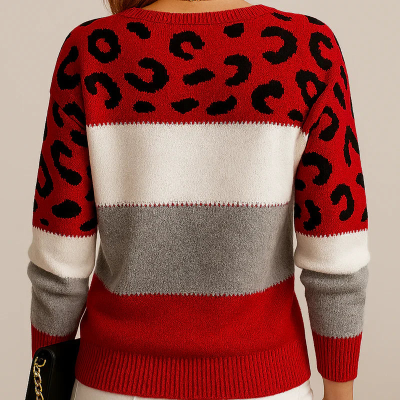 Charlene | Leopardmönstrad casualtröja