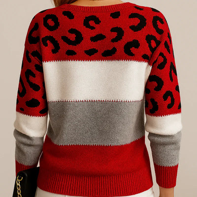 Charlene | Leopardmönstrad casualtröja