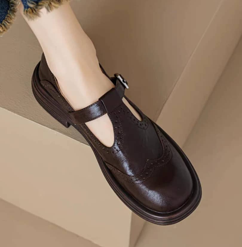 Isla | Eleganta Mary Janes i Läder
