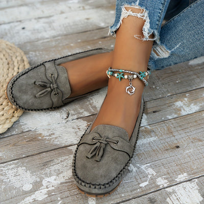 Nadine | Klassiska loafers med tofsdetalj