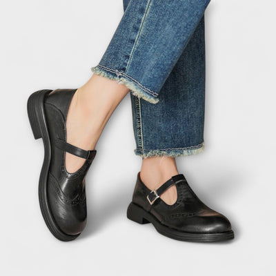 Isla | Eleganta Mary Janes i Läder